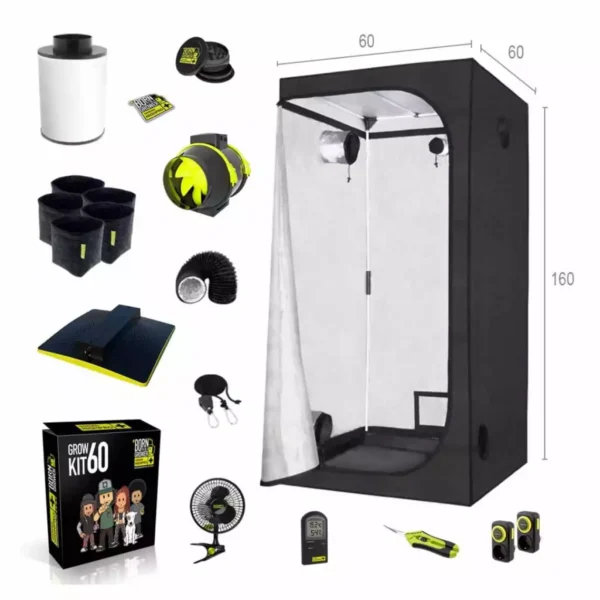 Garden Highpro Growbox Set 60x60x160 cm | LED mit 60 Watt