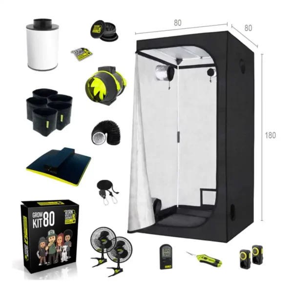Garden Highpro Growbox Set 80x80x180 cm | LED mit 150 Watt